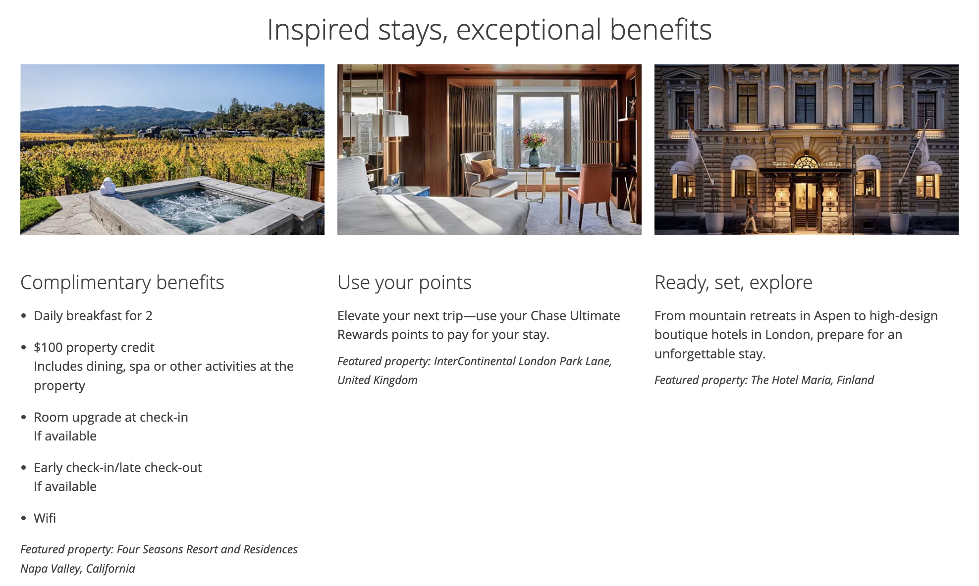 Screenshot from Chase website showing The Edit by Chase Benefits