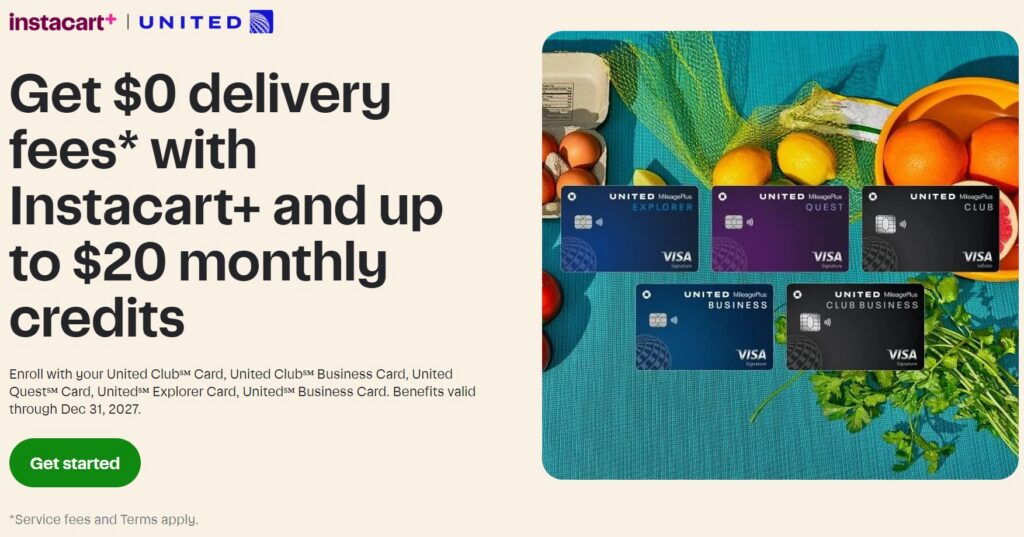 United Instacart Membership for Cardholders