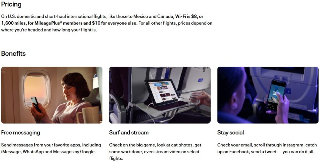 United Wi-Fi Packages 2025