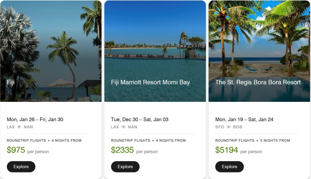 Vacations by Marriott All-Inclusive Cancun Examples for October 2025