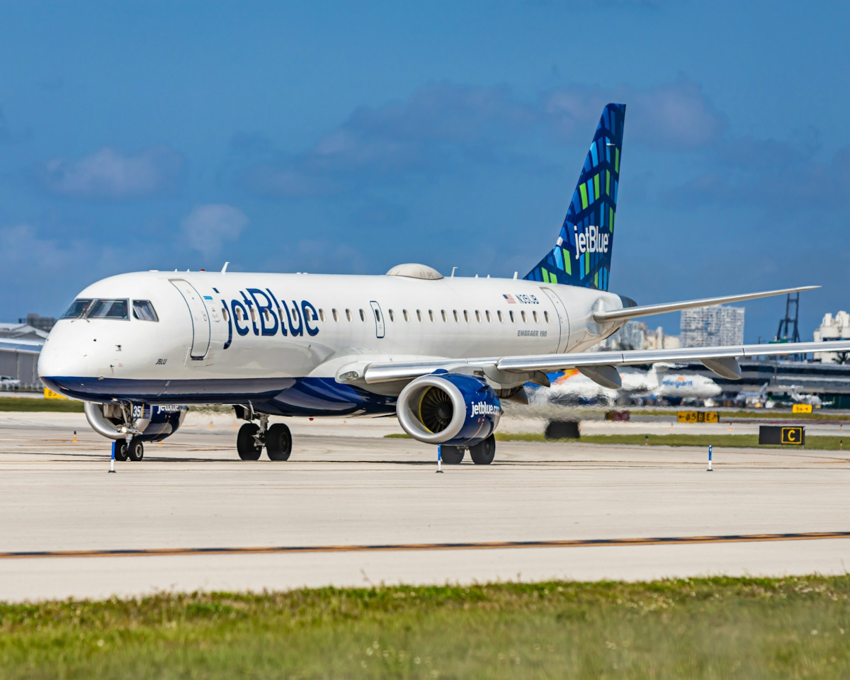 JetBlue Aircraft parked on the runway