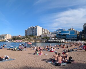 Beach near the Hyatt Centric Malta
