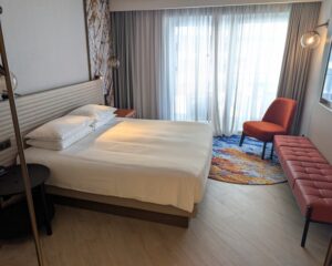 Bedroom of a suite at the Hyatt Centric Malta