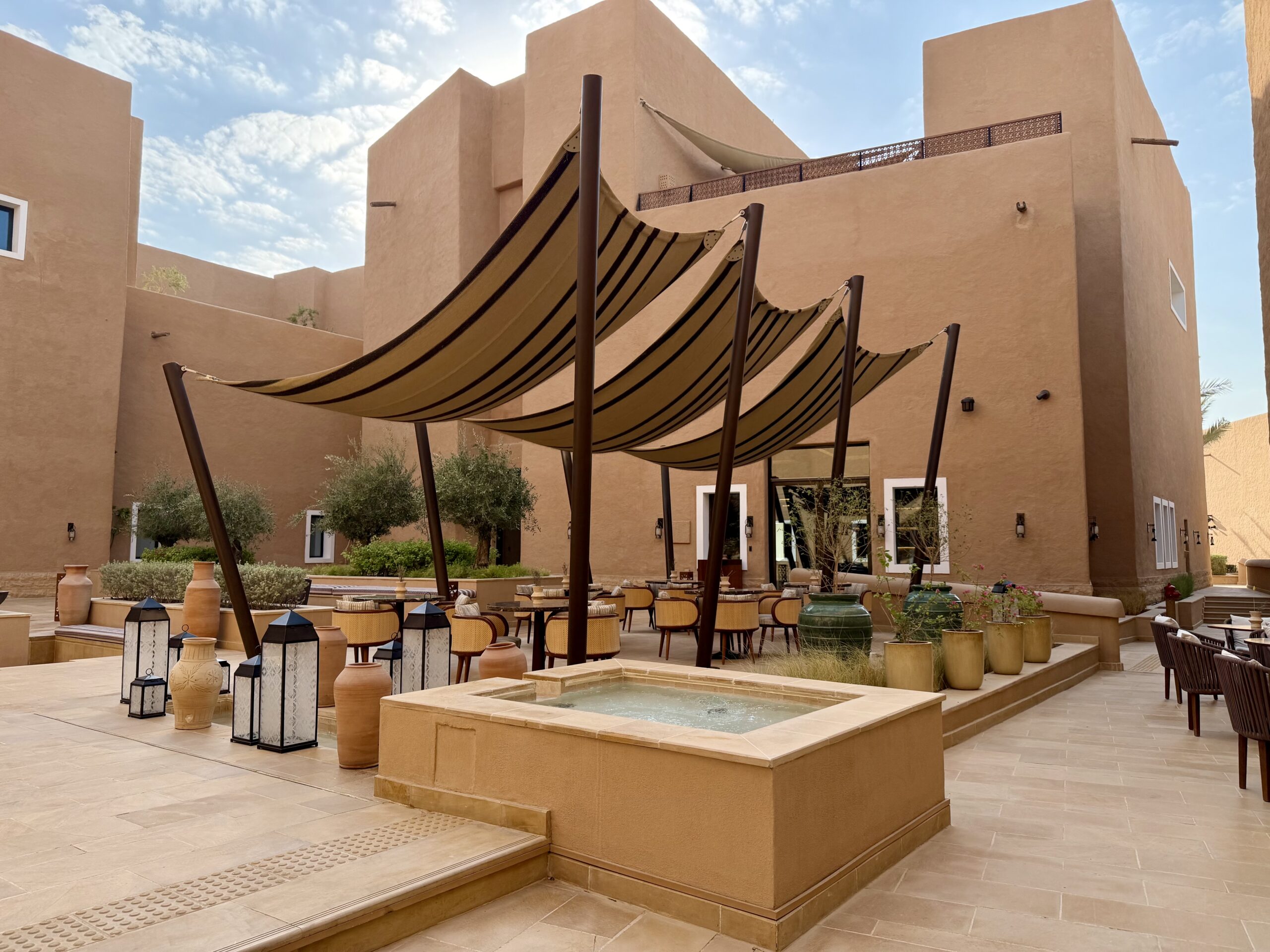 Bab Samhan Hotel courtyard