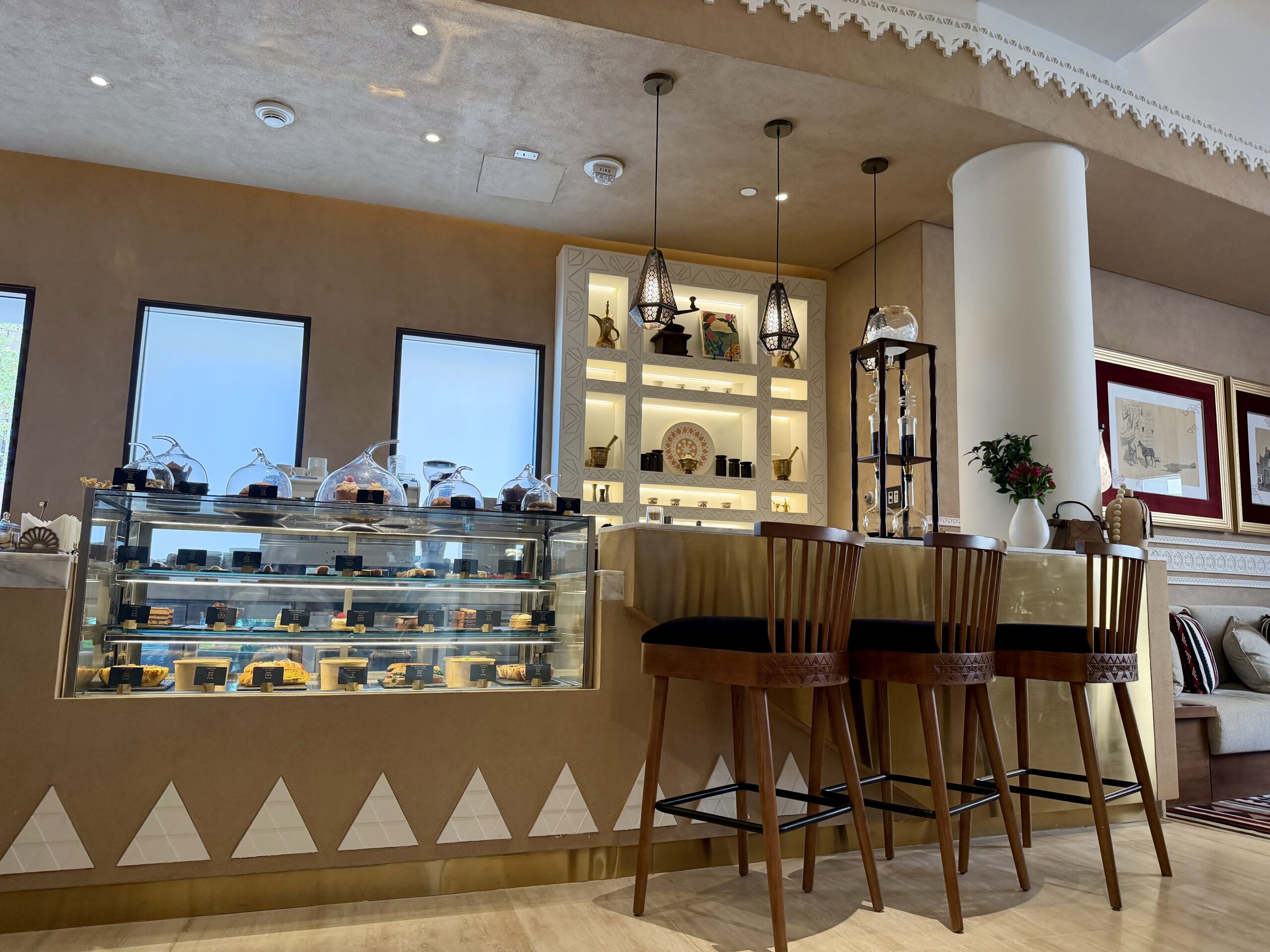 Bab Samhan Hotel cafe.