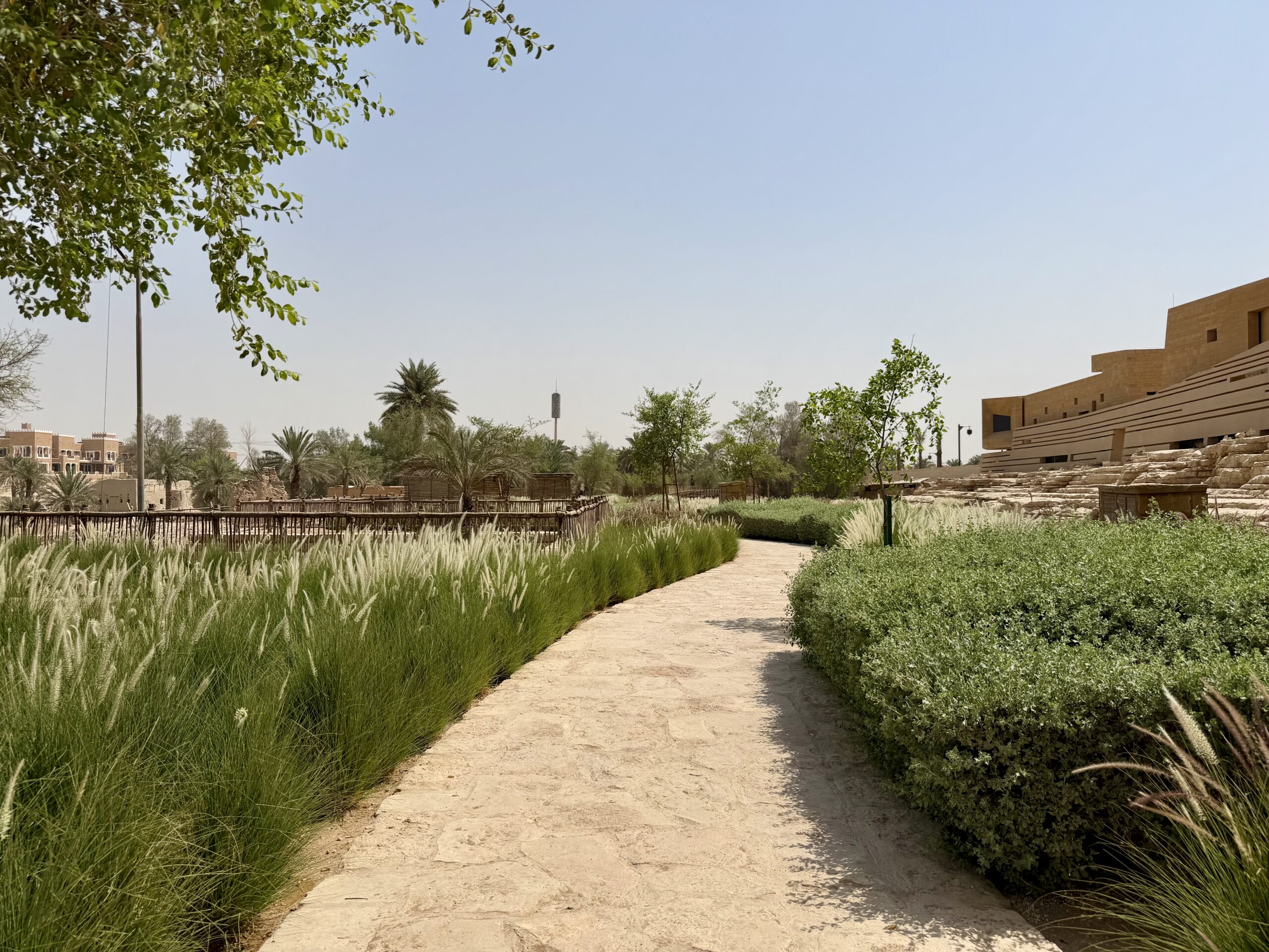 Outdoor path near the Bab Samhan Hotel.