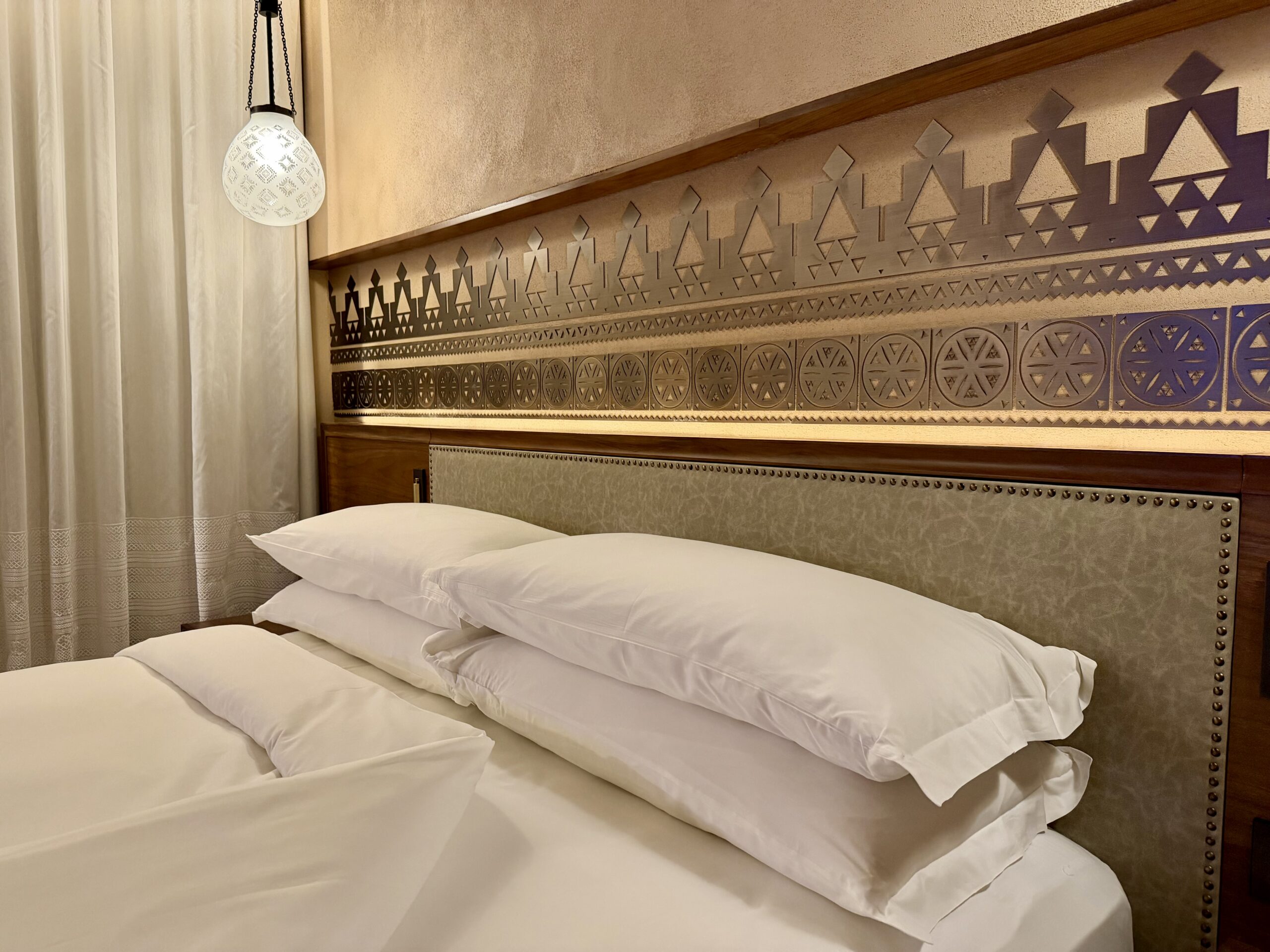 Bed at the Bab Samhan Hotel
