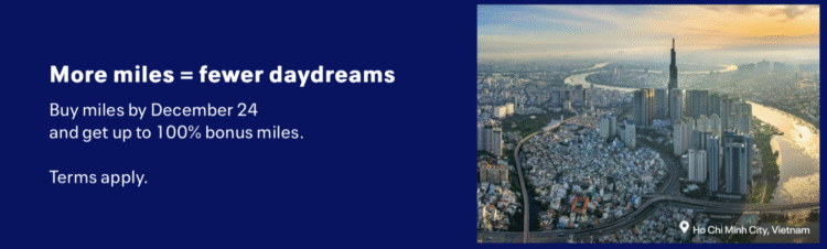 United buy miles promo banner.