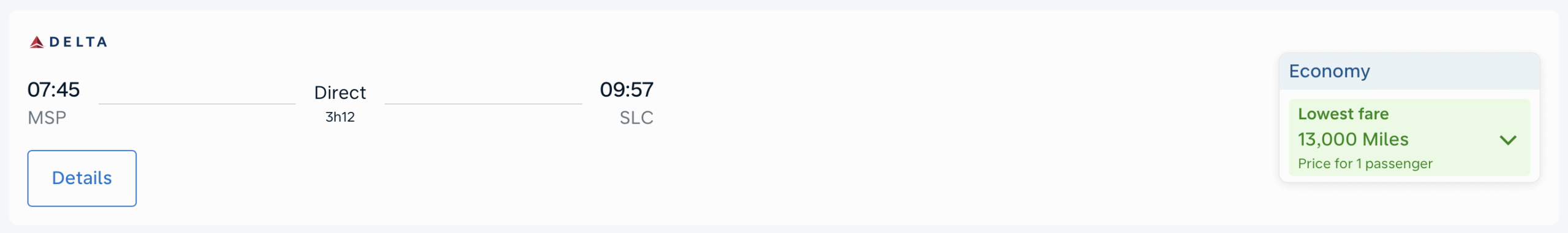 MSP to SLC via Flying Blue