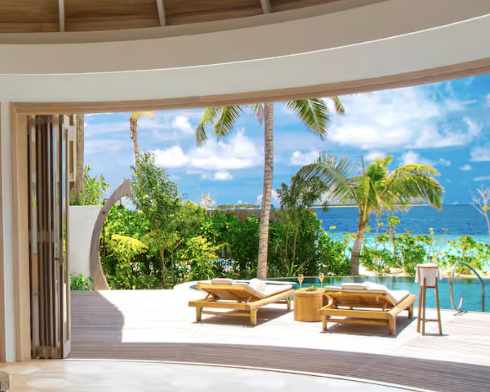 Landscape view from the Milaidhoo Maldives, an SLH Hotel.