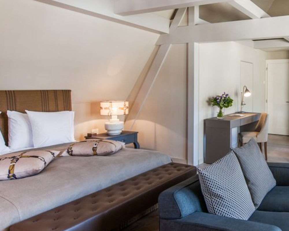 Bedroom at the Le Grand Bellevue, an SLH Hotel.