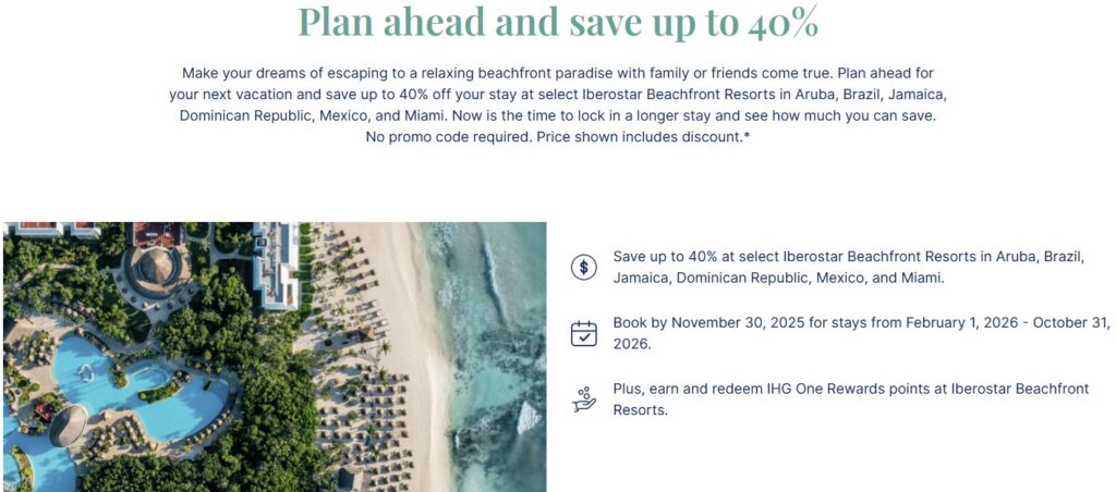 Iberostar 40 Off November 2025 Promotion
