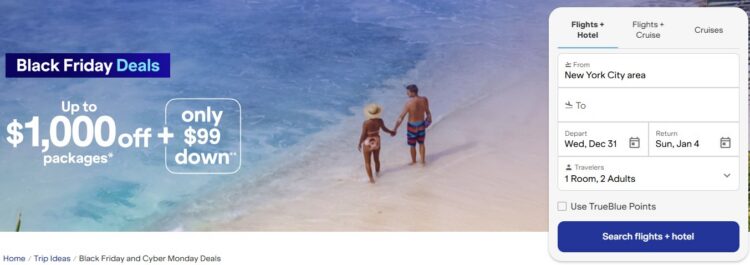 JetBlue Vacations 1000 Off with Promo Codes Black Friday Sale 2025