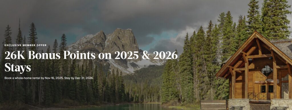 Marriott Homes and VIllas 26,000 Bonus Points for Elite Members November 2025 Promotion