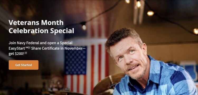 Navy Federal $200 Bonus with Special EasyStart Certificate