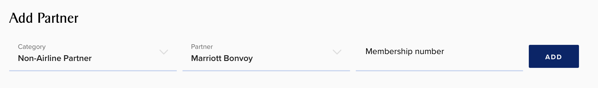 Add Marriott Bonvoy as a Singapore Airlines partner