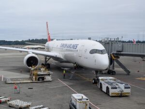 Photo of Turkish Airlines aircraft at Seattle gate