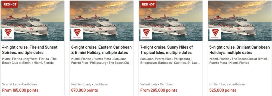 Virgin Voyages Cruise Examples November 2025
