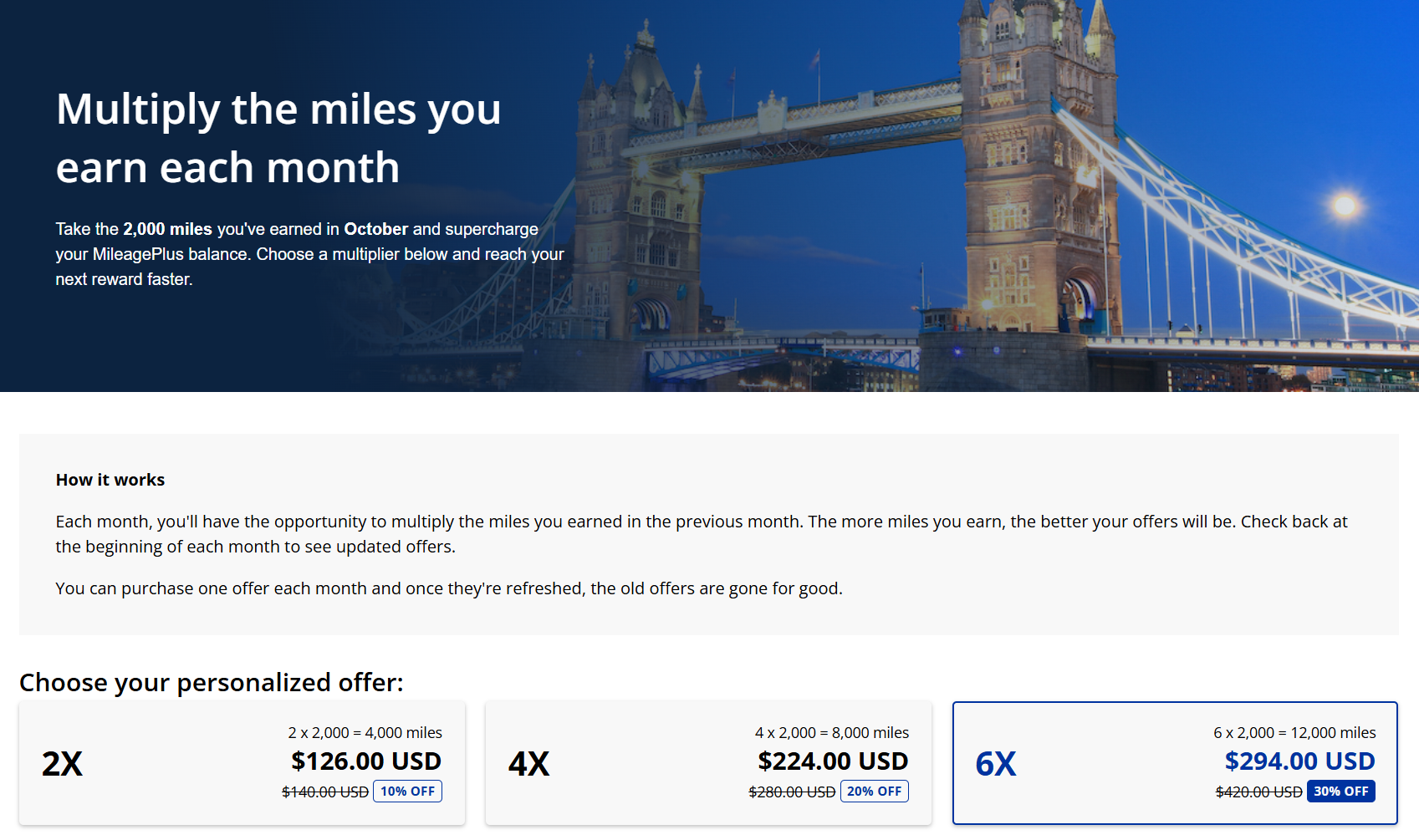 Multiply your United miles