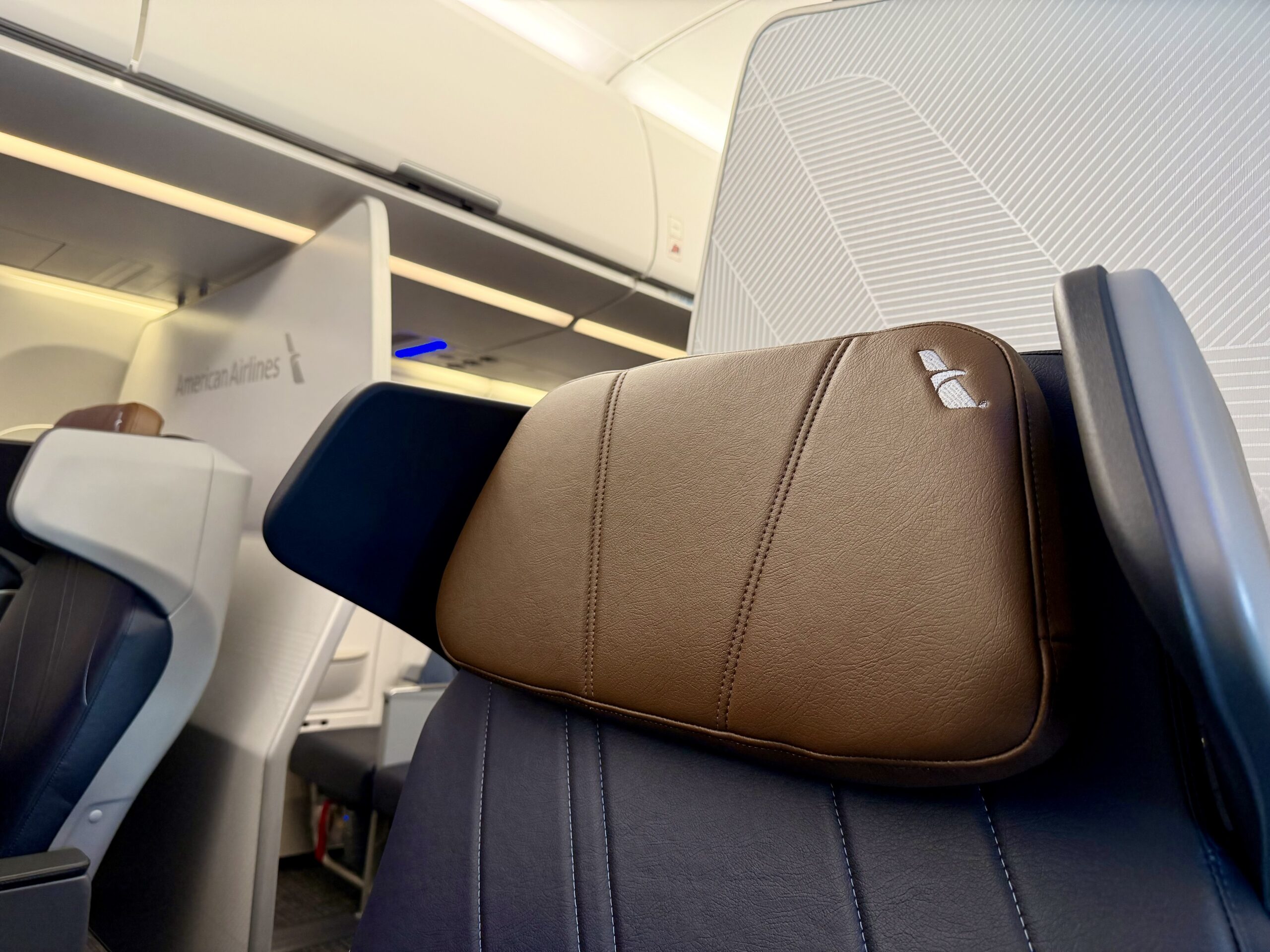 American Airlines A321XLR premium economy headrest