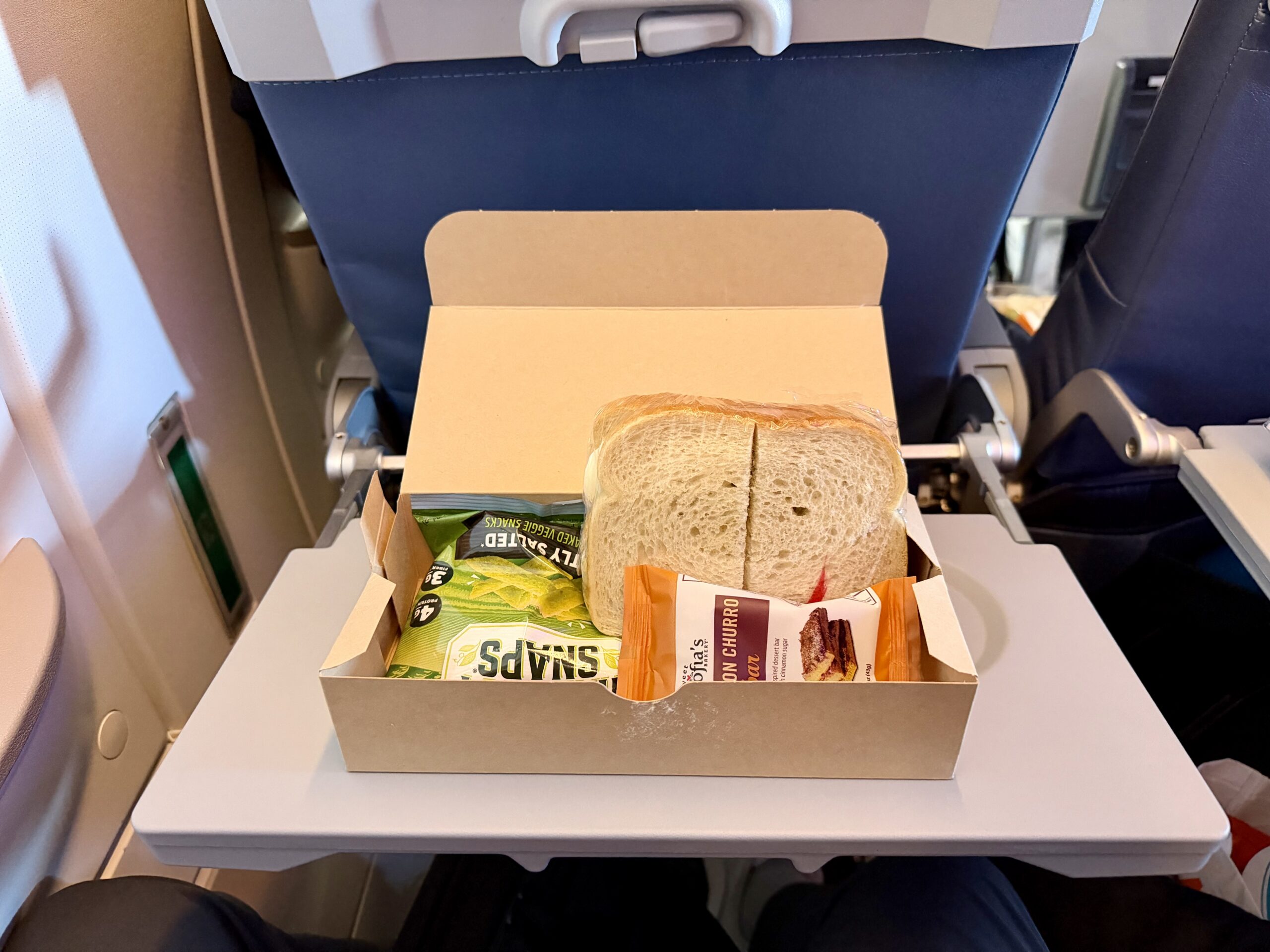 American Airlines A321XLR Main Cabin brunch