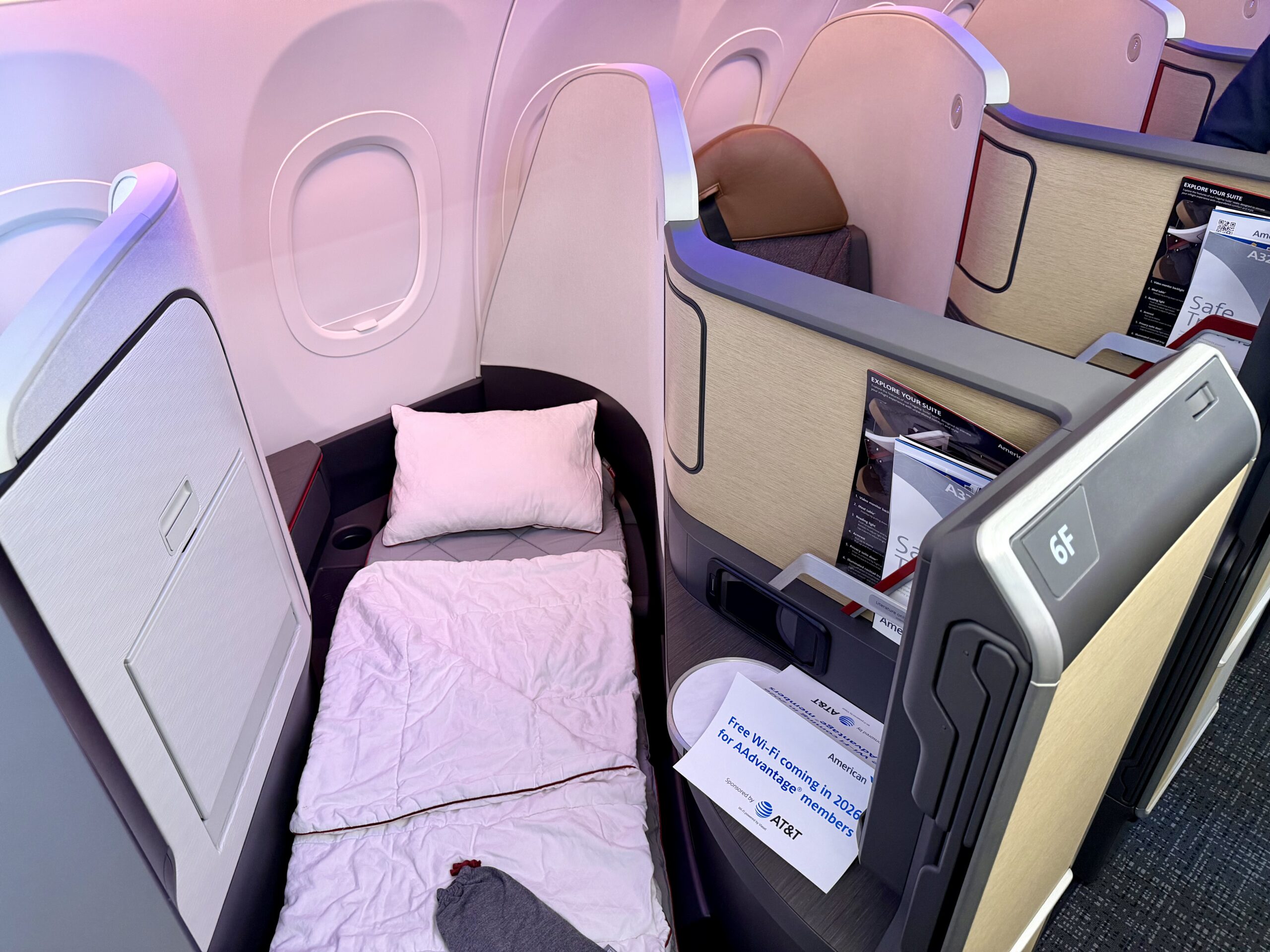 American Airlines A321XLR lie-flat seat