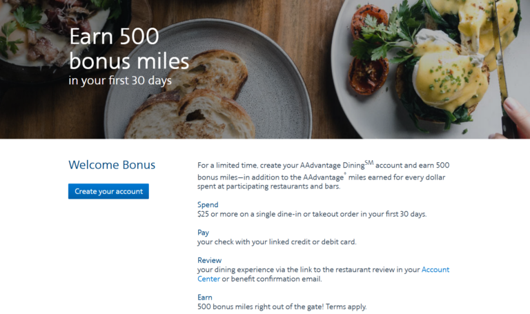 Earn up to 4,000 Miles by Joining These Airline Dining Programs