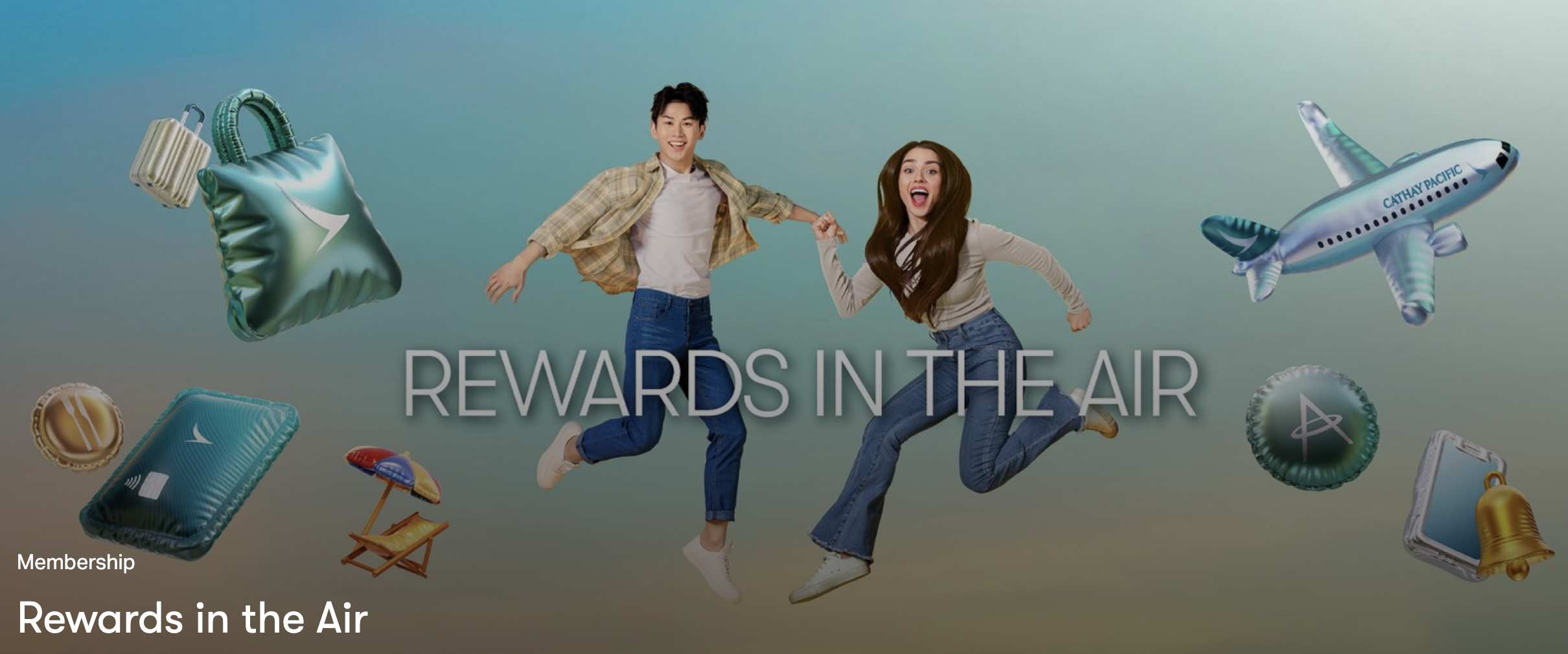 Cathay Pacific Asia Miles promotion banner.