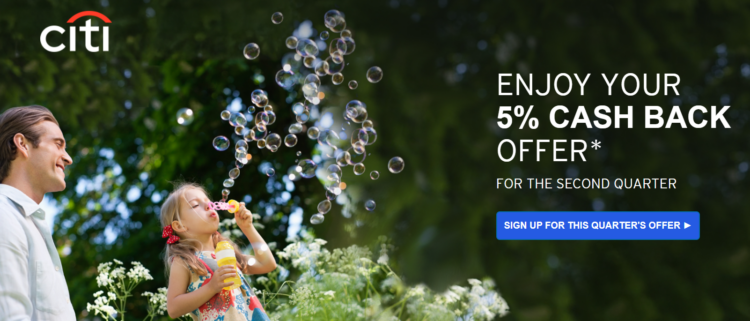 Citi Dividend rotating categories banner image