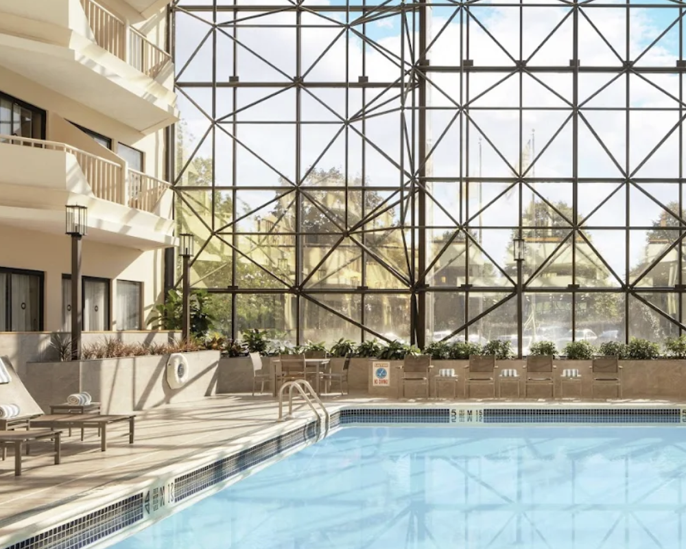 Pool at the DoubleTree by Hilton Hotel Newark Airport.