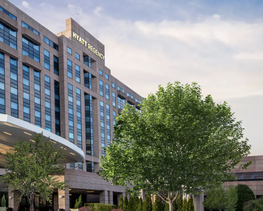 Exterior of the Hyatt Regency Dulles.