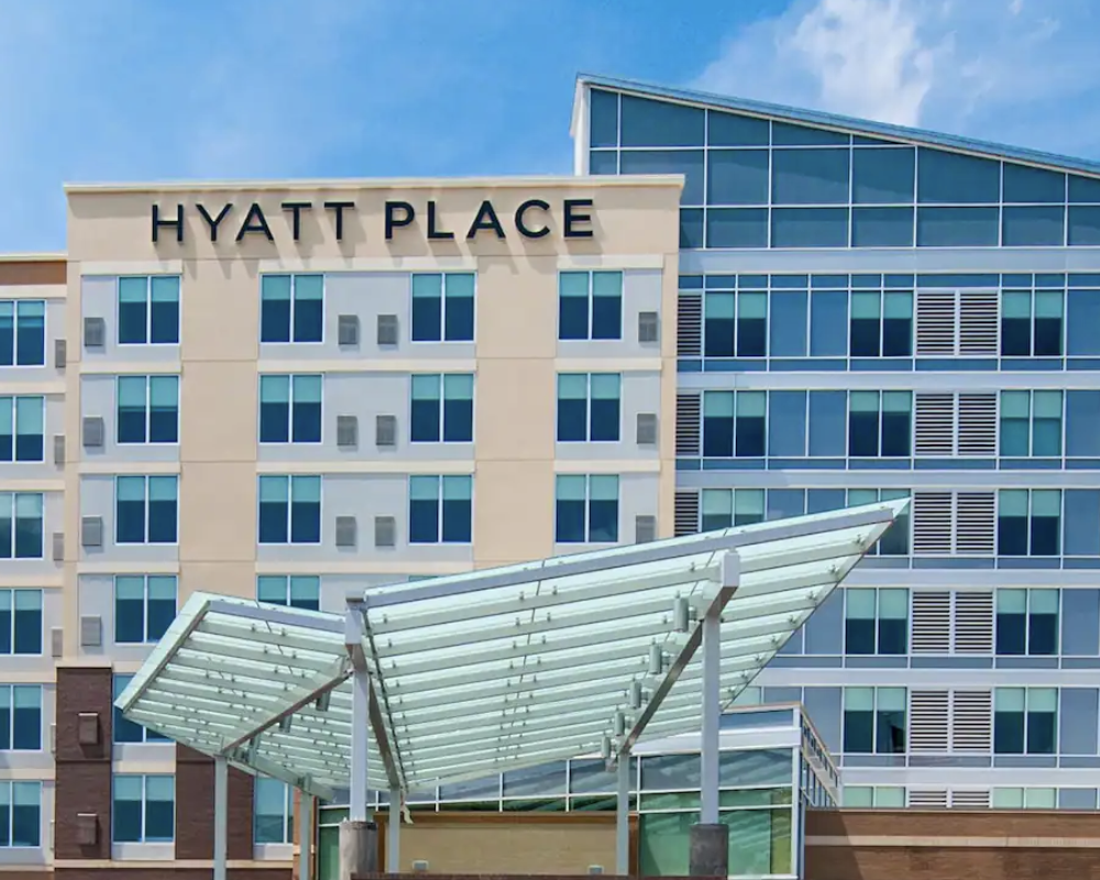 Exterior of the Hyatt Place Durham/Southpoint.