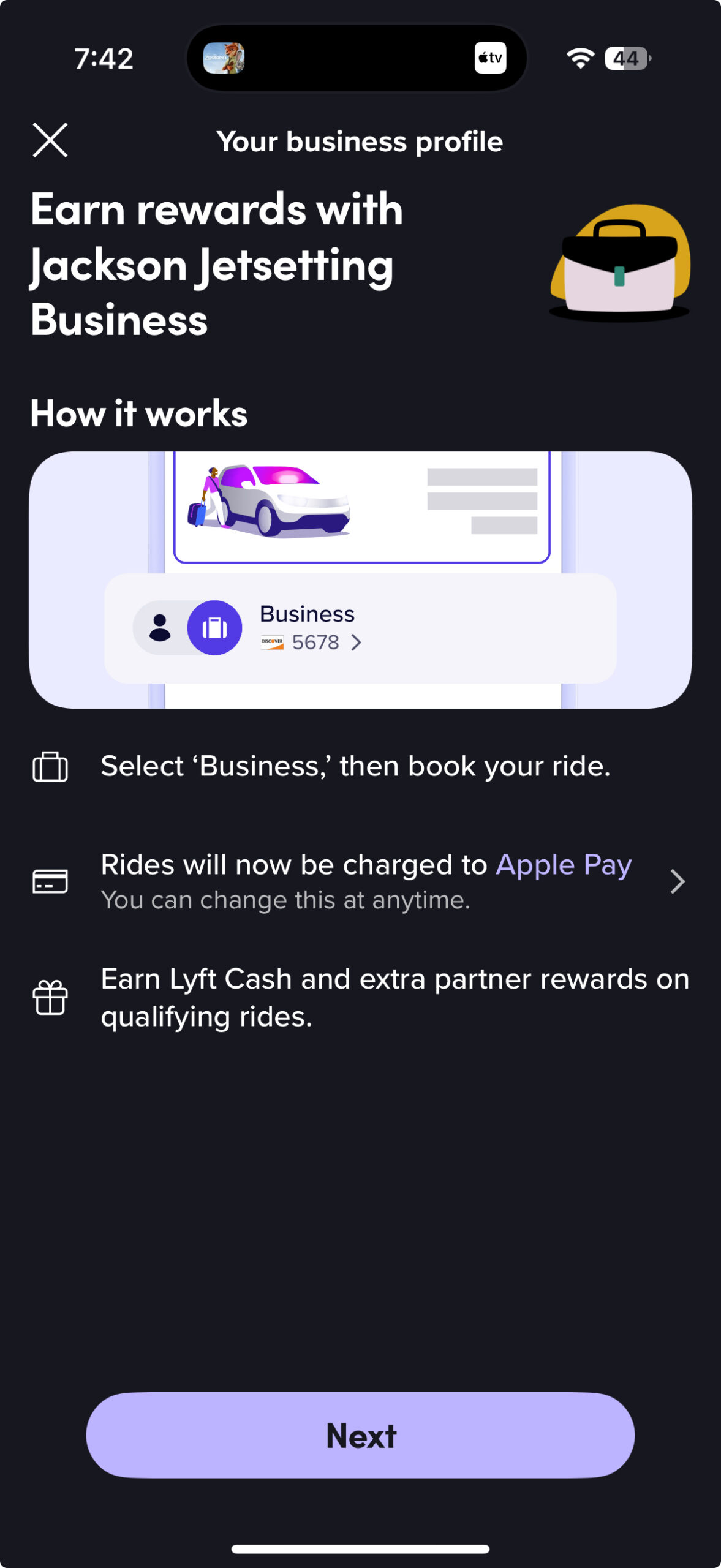 Lyft Business Acceptance