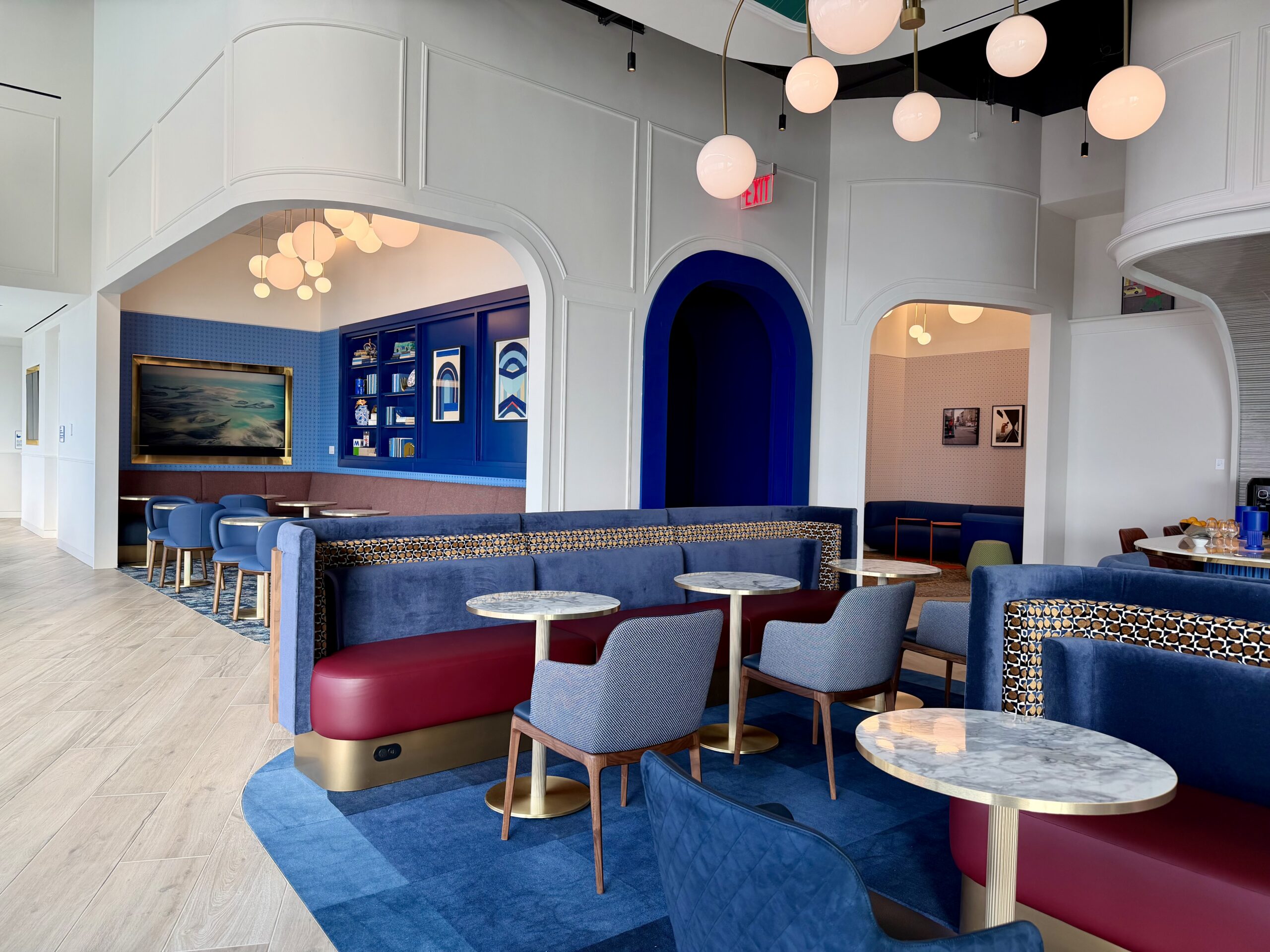 JFK BlueHouse lounge downstairs seating