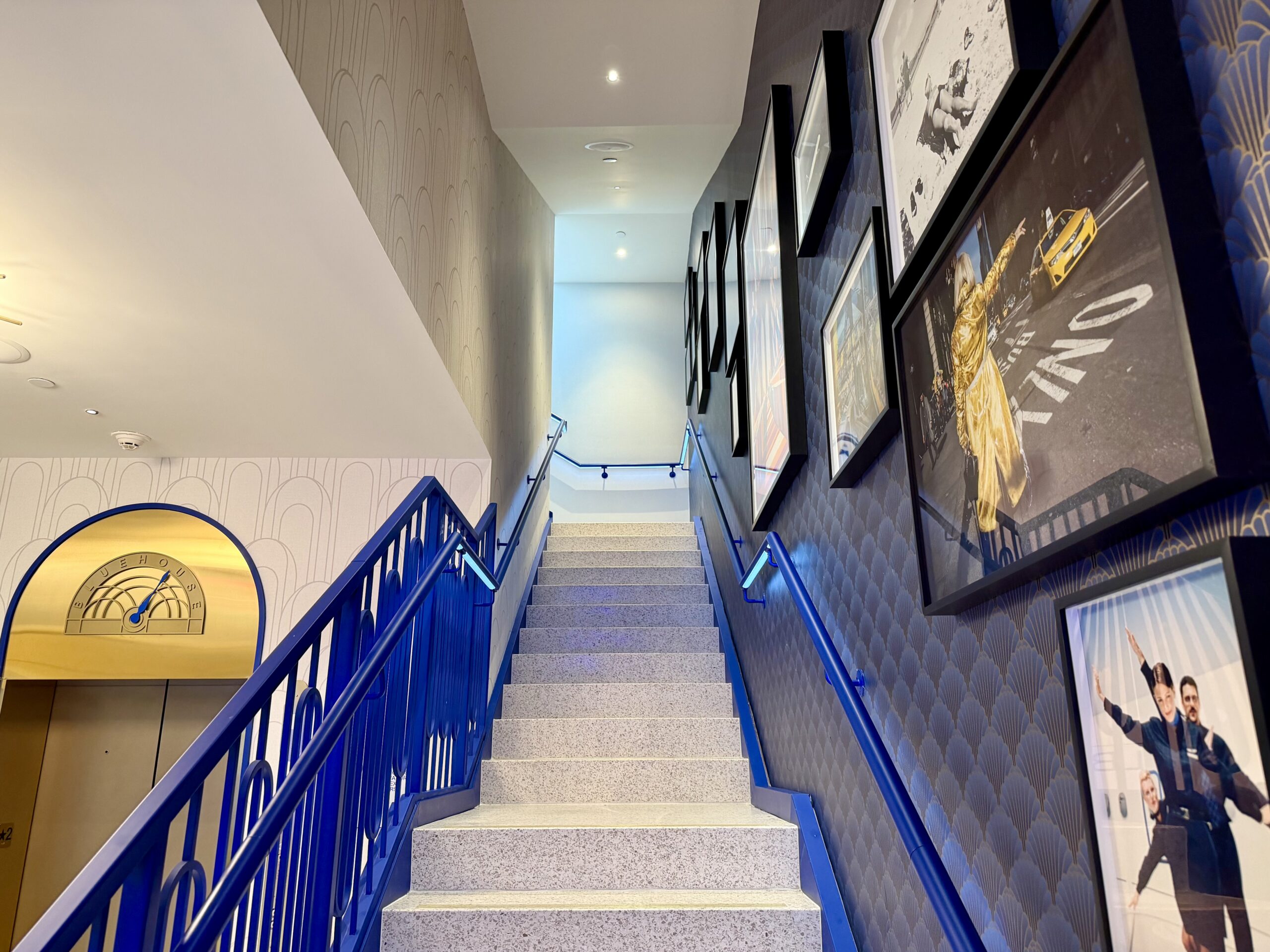 JFK BlueHouse lounge stairs