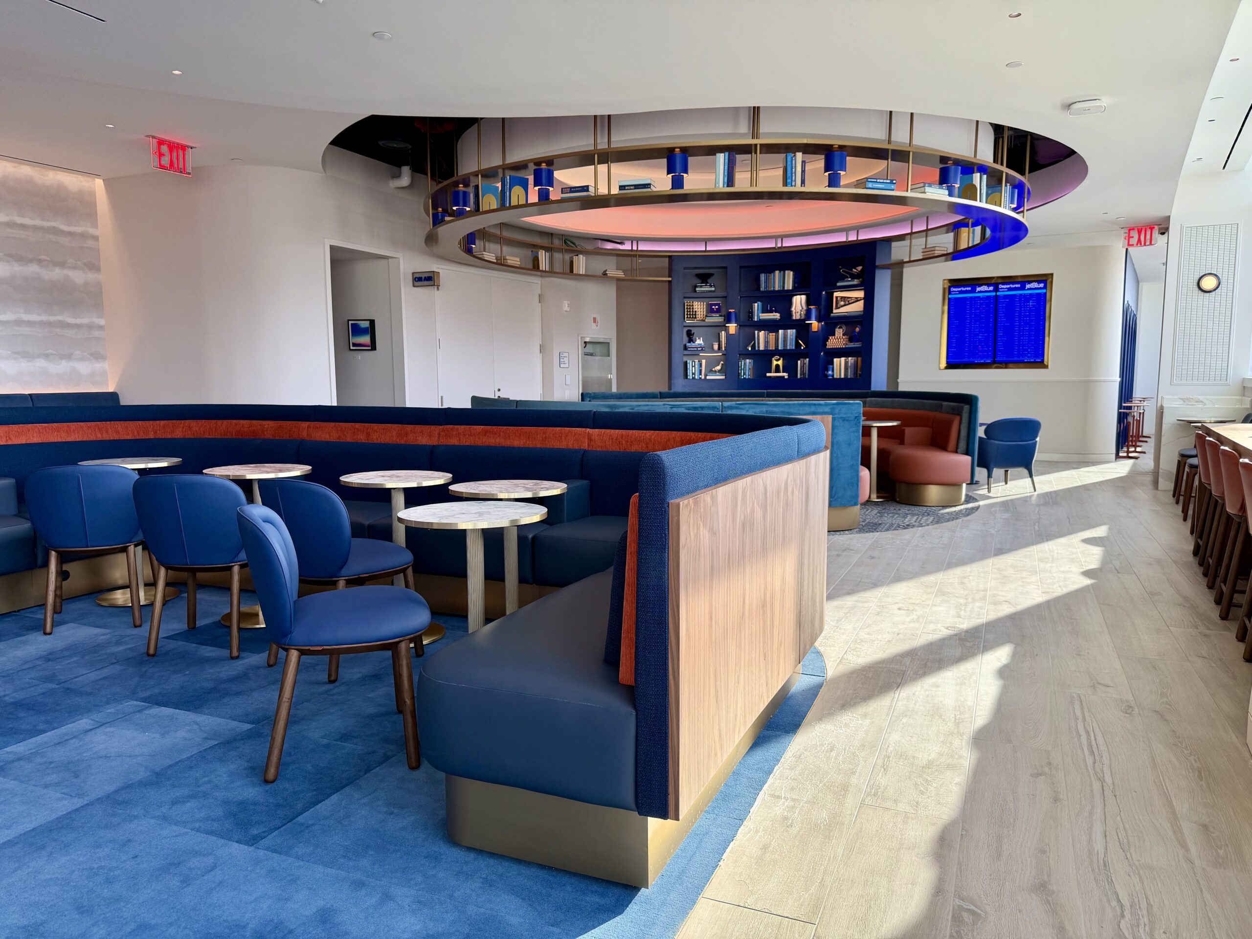 JFK BlueHouse lounge upstairs seating