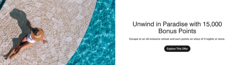 Marriott 15,000 Points at All-Inclusive Resorts 2026 Promotion