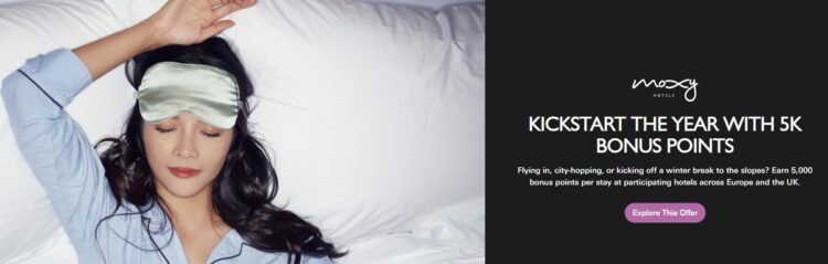 Marriott 5,000 Points at Moxy Hotels