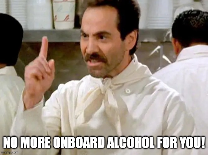 Onboard bar Seinfeld meme.