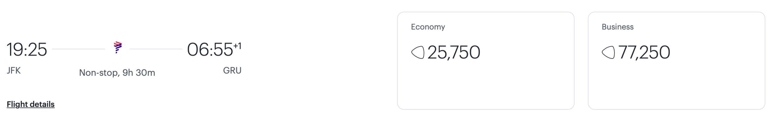 JFK to GRU in LATAM Business Class