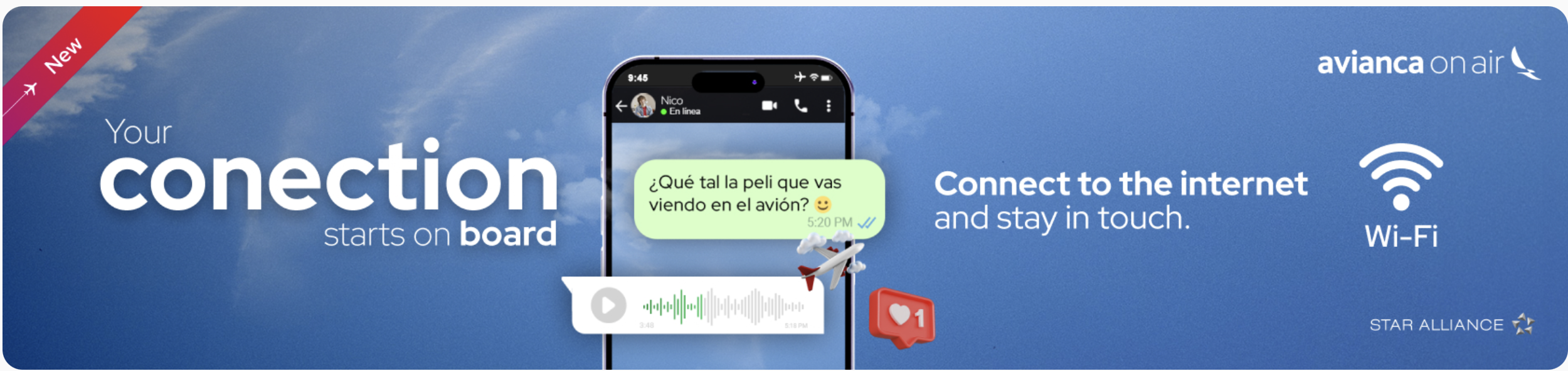 Avianca On Air connection