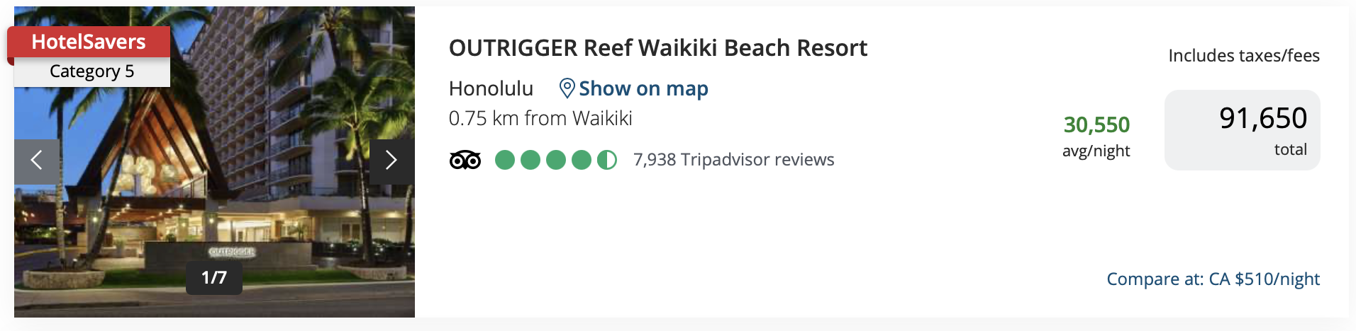 HotelSavers results for Hawaii in 2026.