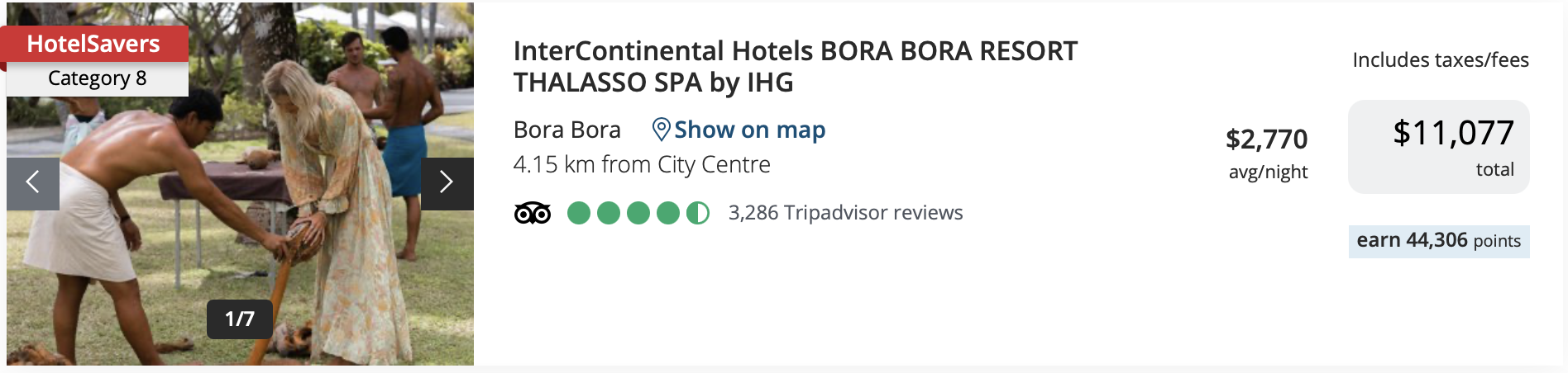 InterContinental Hotels Bora Bora Resort Thalasso Spa by IHG booking for May 2026 paid in cash