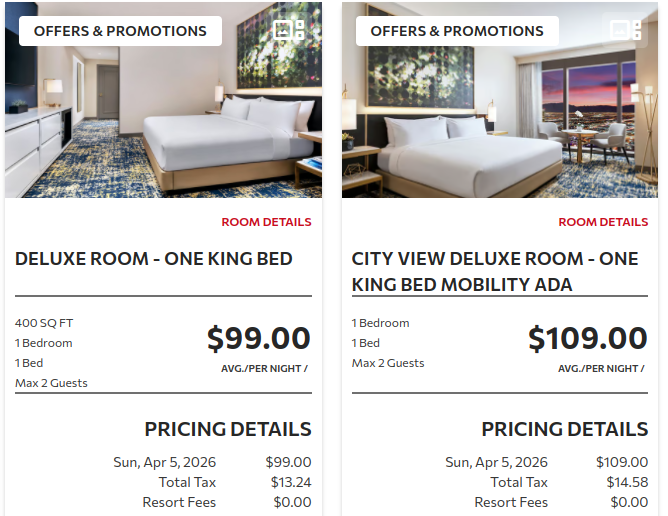 No resort fees at Resorts World in 2026