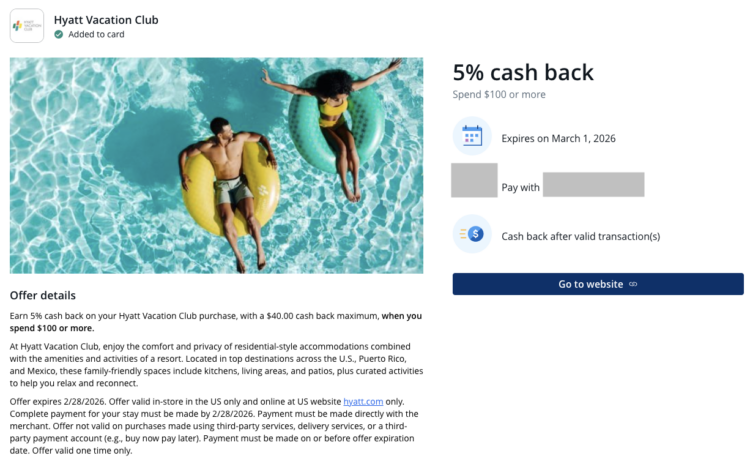 5% at Hyatt Vacation Club