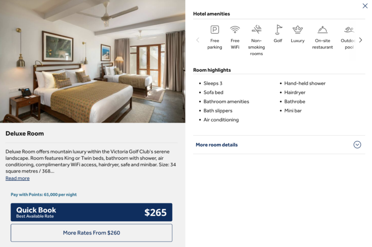 Rates at the Taru Villas Levita