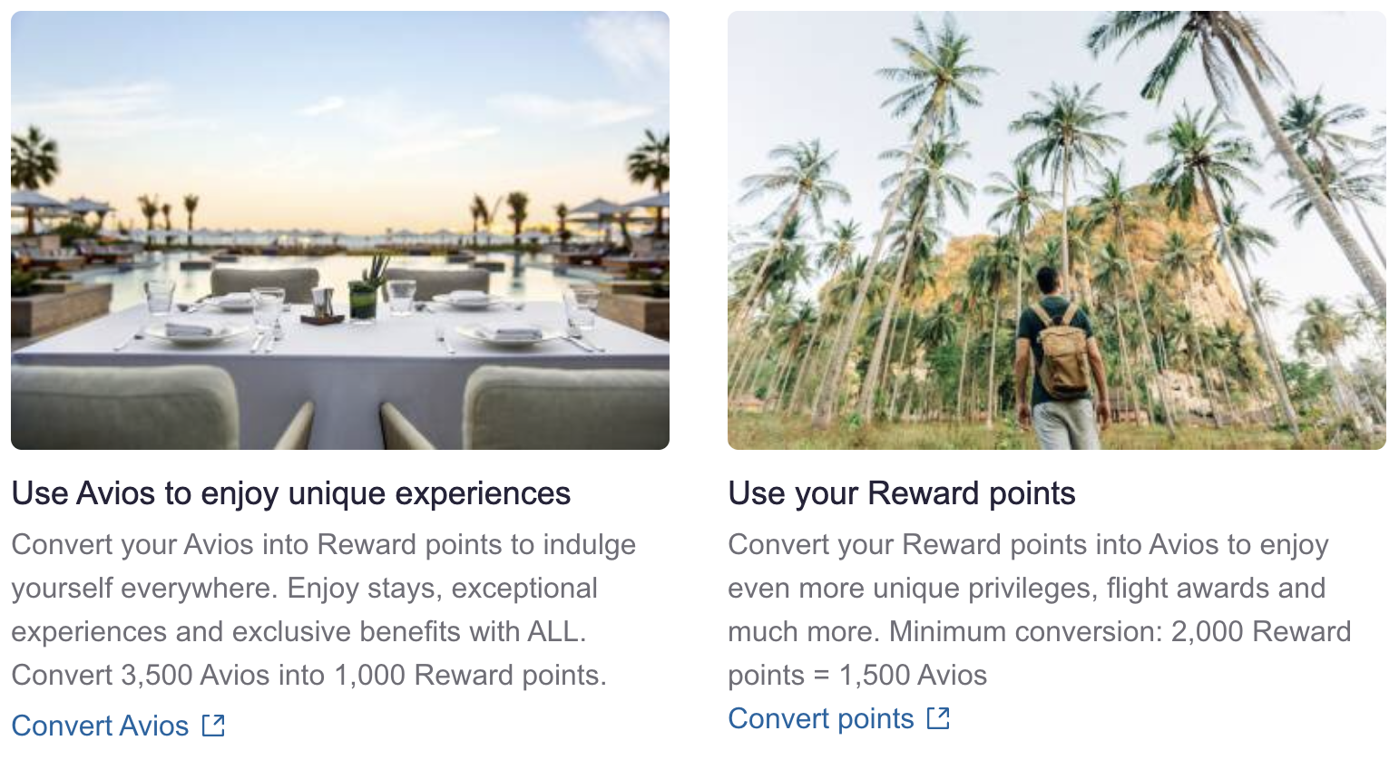 Accor/Qatar transfer ratios.