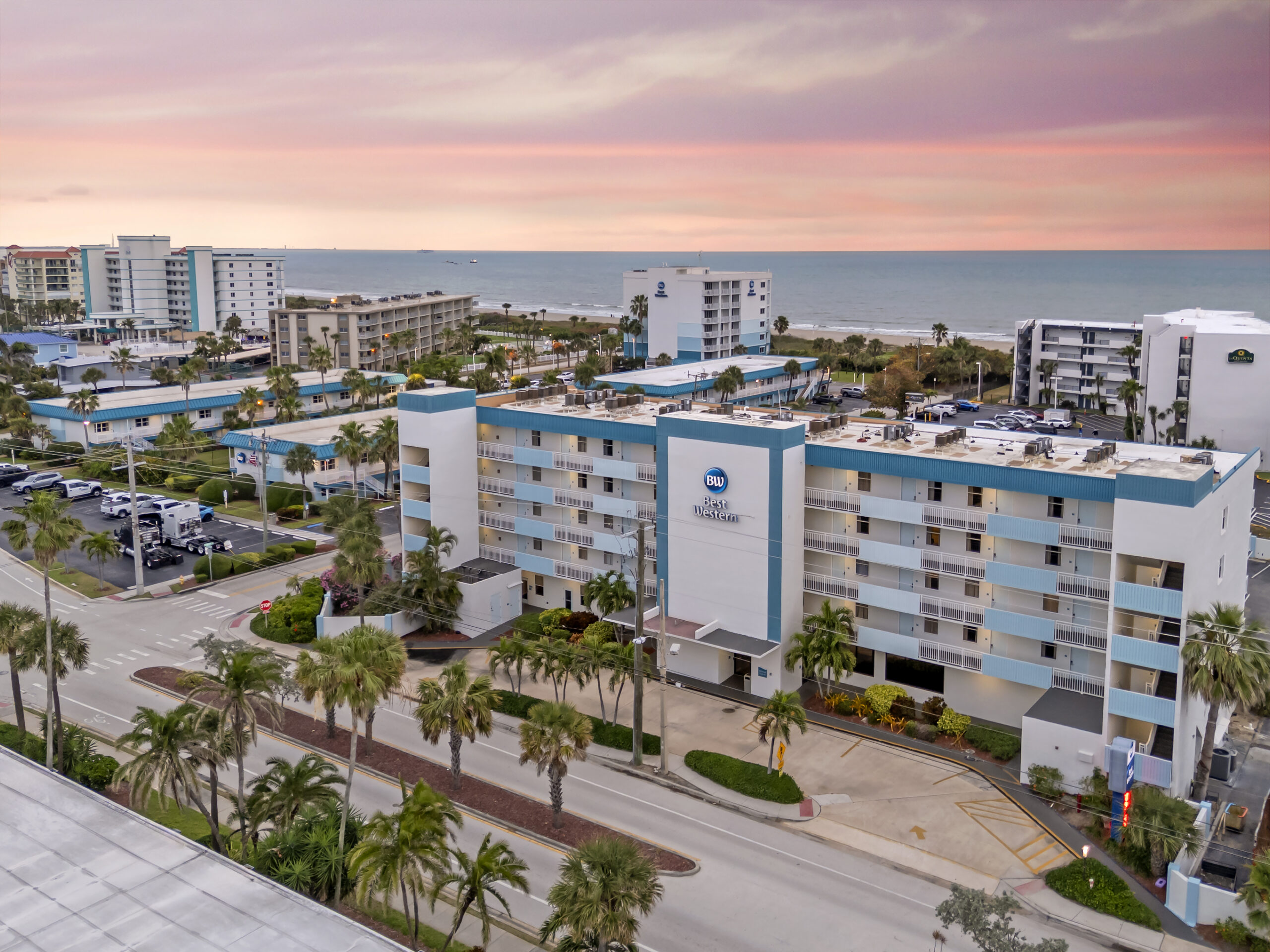The Best Western Cocoa Beach in Port Canaveral, Florida is just steps away from the ocean.