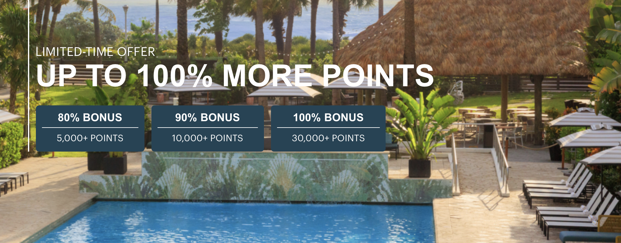 IHG buy points promo banner.