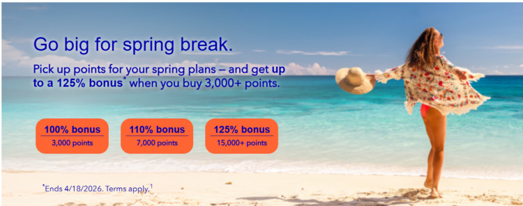 Banner image for buying JetBlue TrueBlue points with a 125% bonus